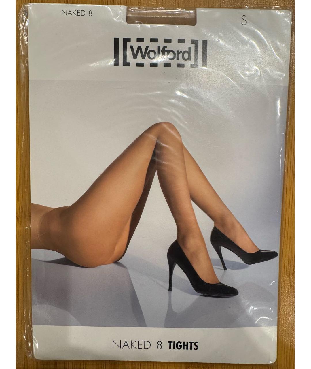 WOLFORD Бежевые носки, чулки и колготы, фото 3