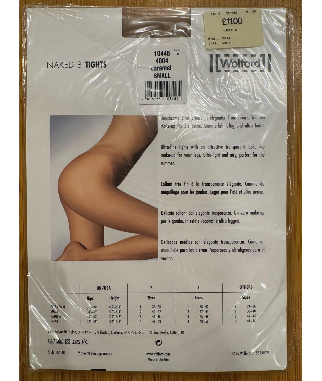 WOLFORD Бежевые носки, чулки и колготы, фото 2