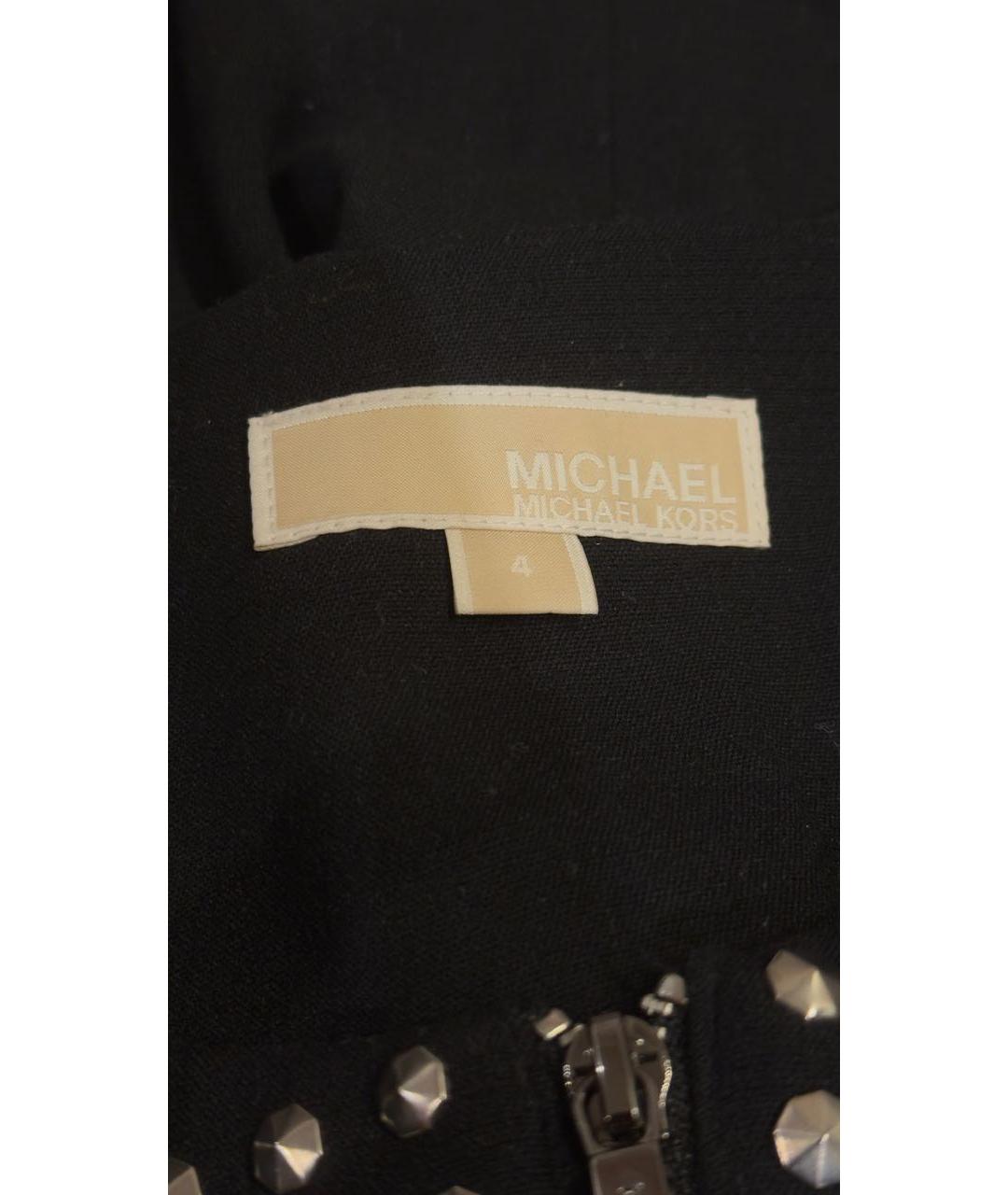 MICHAEL KORS Черное полиэстеровое повседневное платье, фото 2