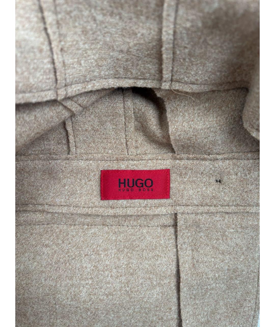 HUGO BOSS Коричневый шерстяной жакет/пиджак, фото 5