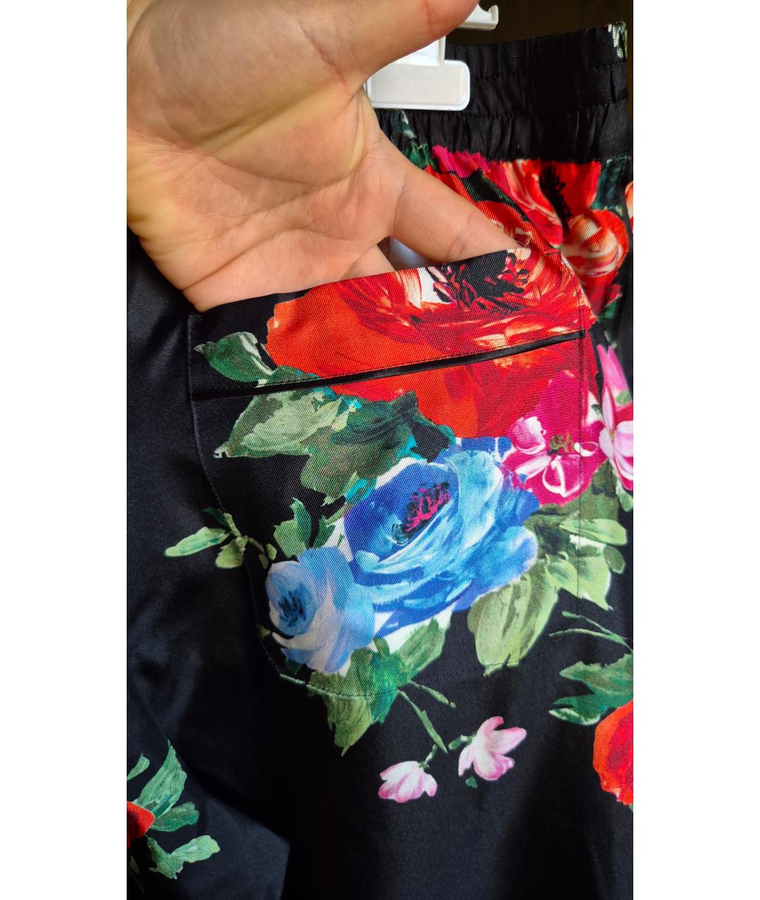 DOLCE&GABBANA Черный шелковый костюм с брюками, фото 5