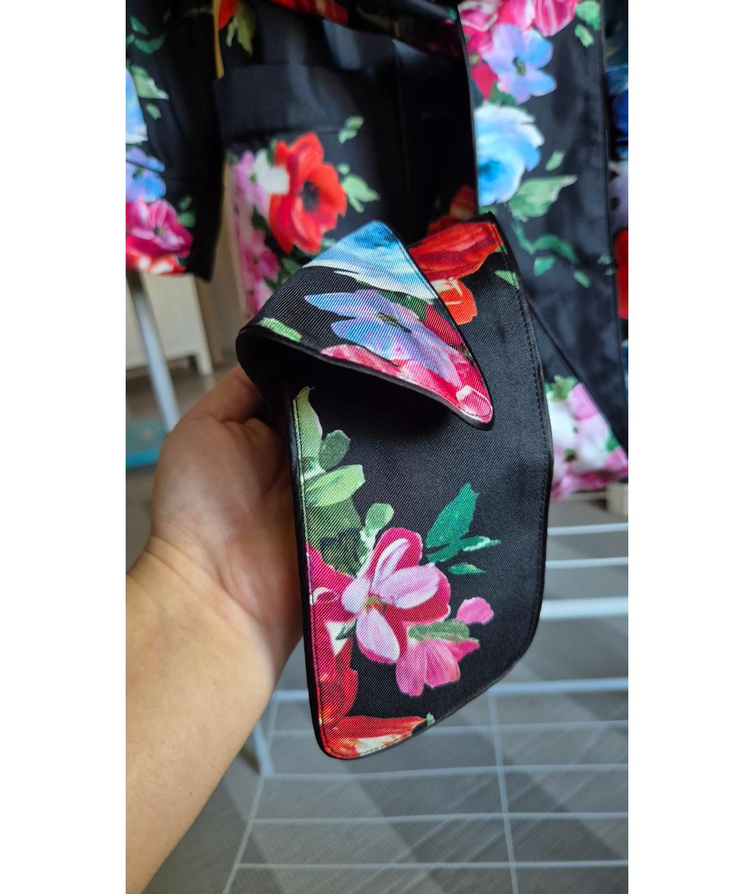 DOLCE&GABBANA Черный шелковый костюм с брюками, фото 6