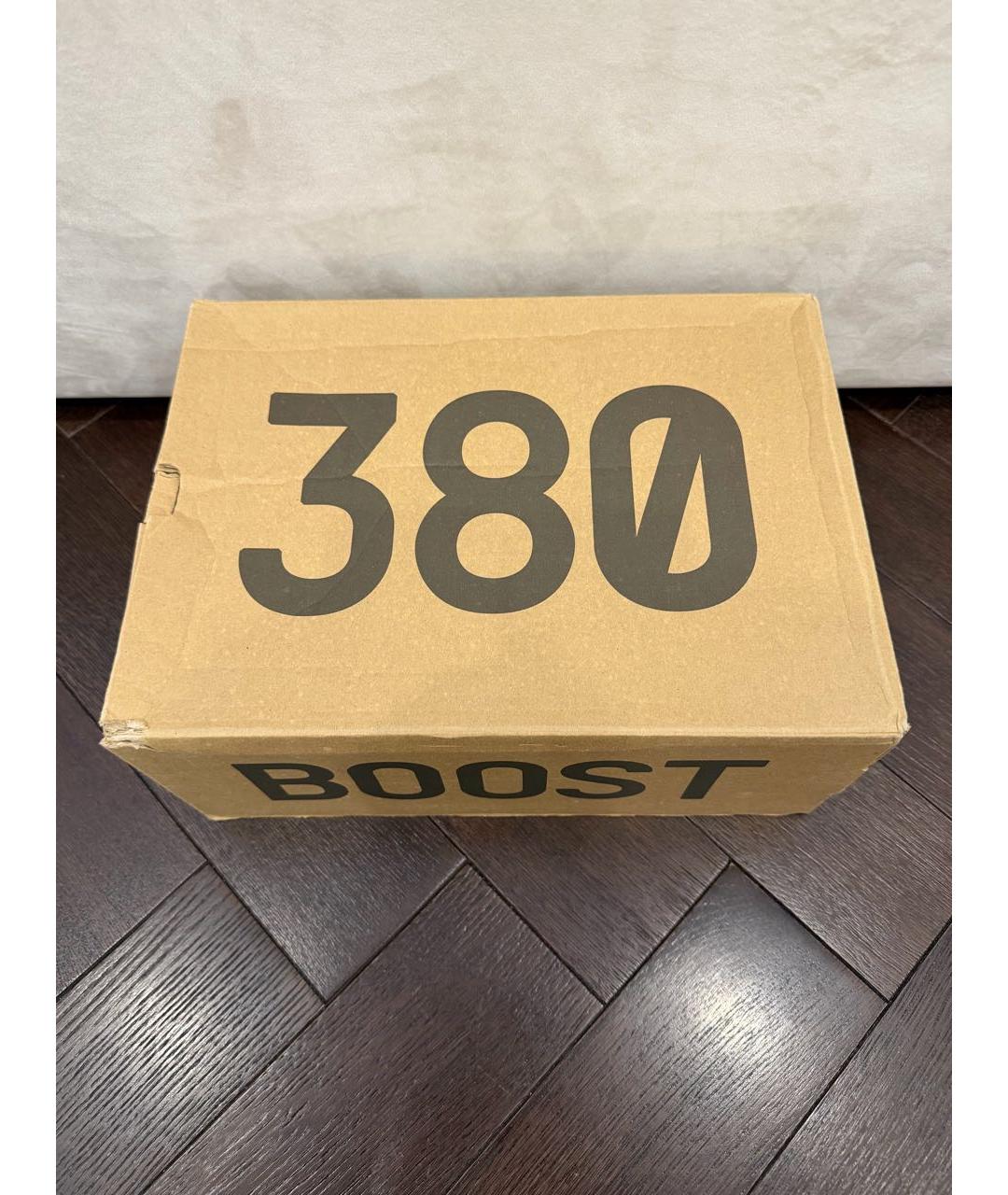 ADIDAS YEEZY Бежевые текстильные кроссовки, фото 6