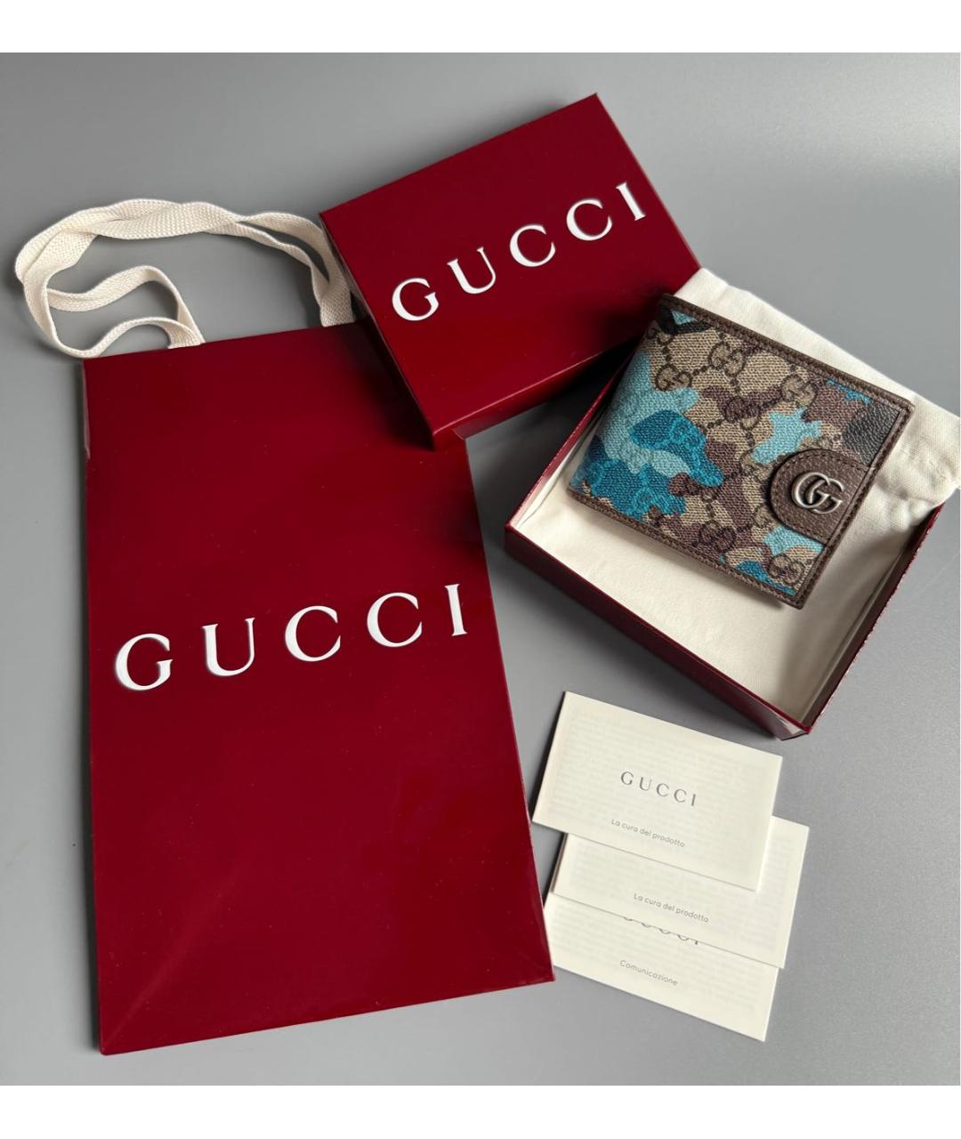 GUCCI Мульти кожаный кошелек, фото 4