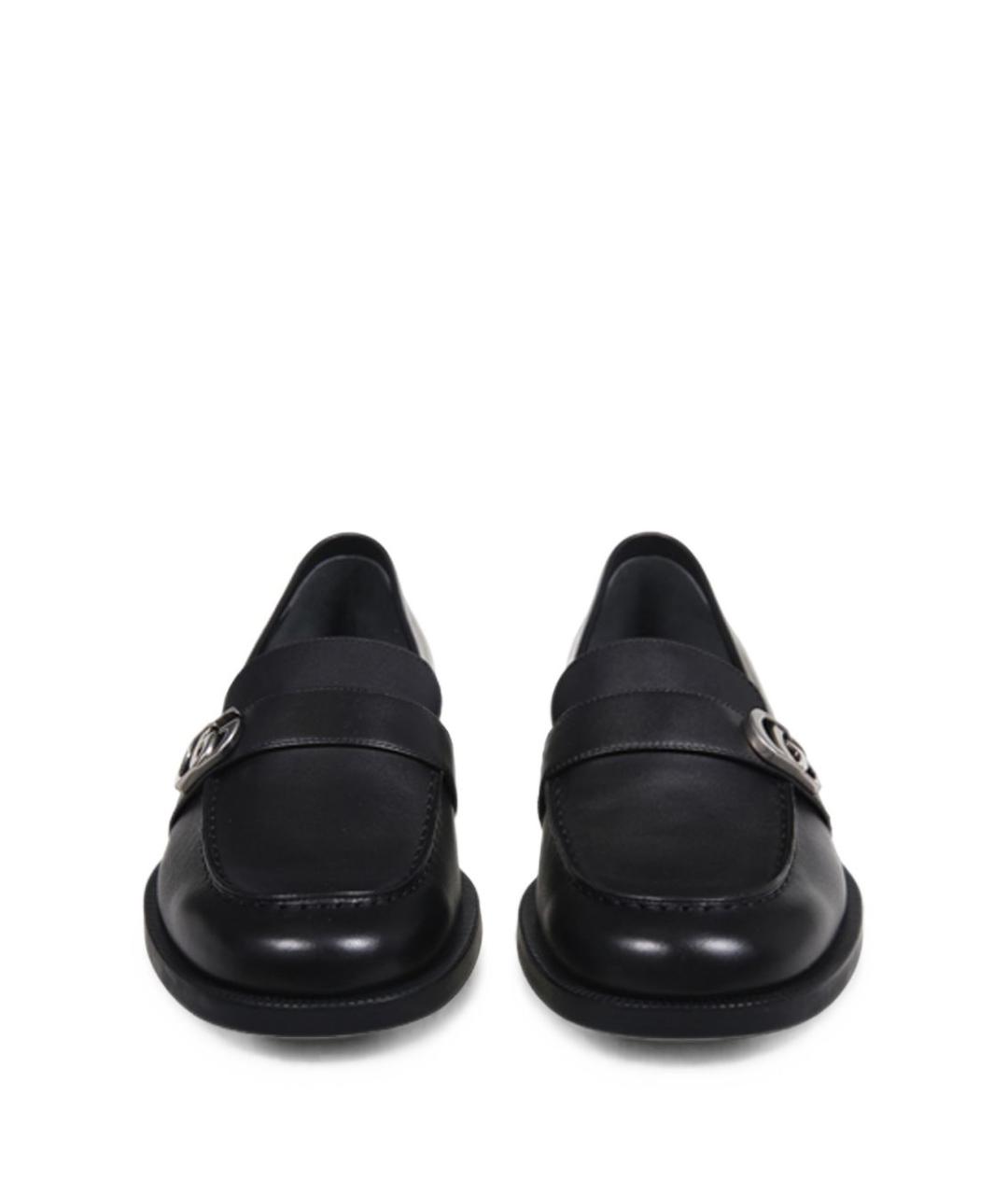 GUCCI Черные кожаные лоферы, фото 3