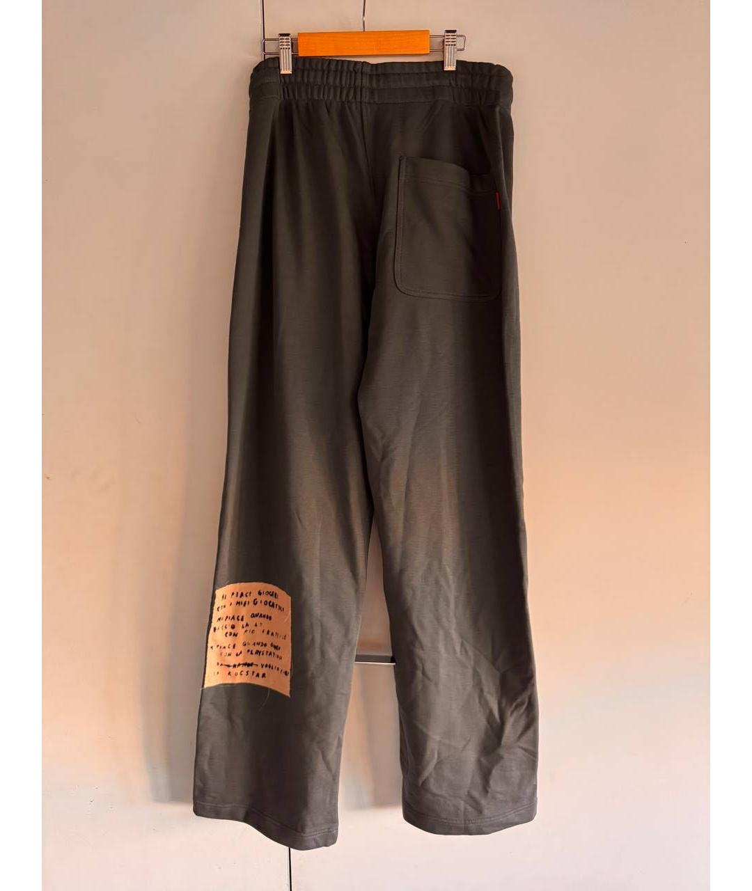DIESEL Серые хлопковые спортивные брюки и шорты, фото 2