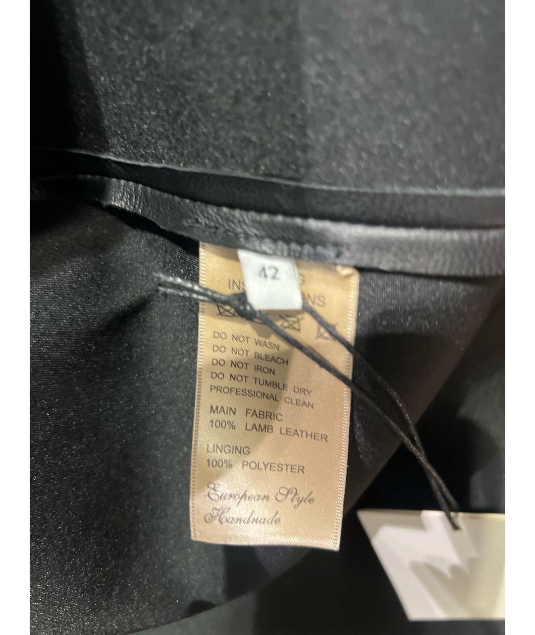 BOTTEGA VENETA Черная кожаная куртка, фото 4
