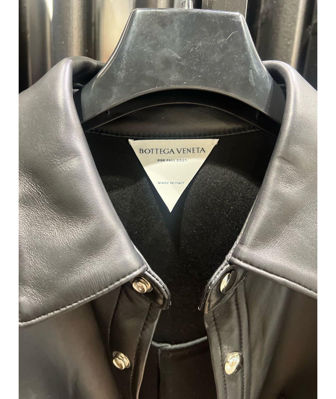 BOTTEGA VENETA Черная кожаная куртка, фото 2
