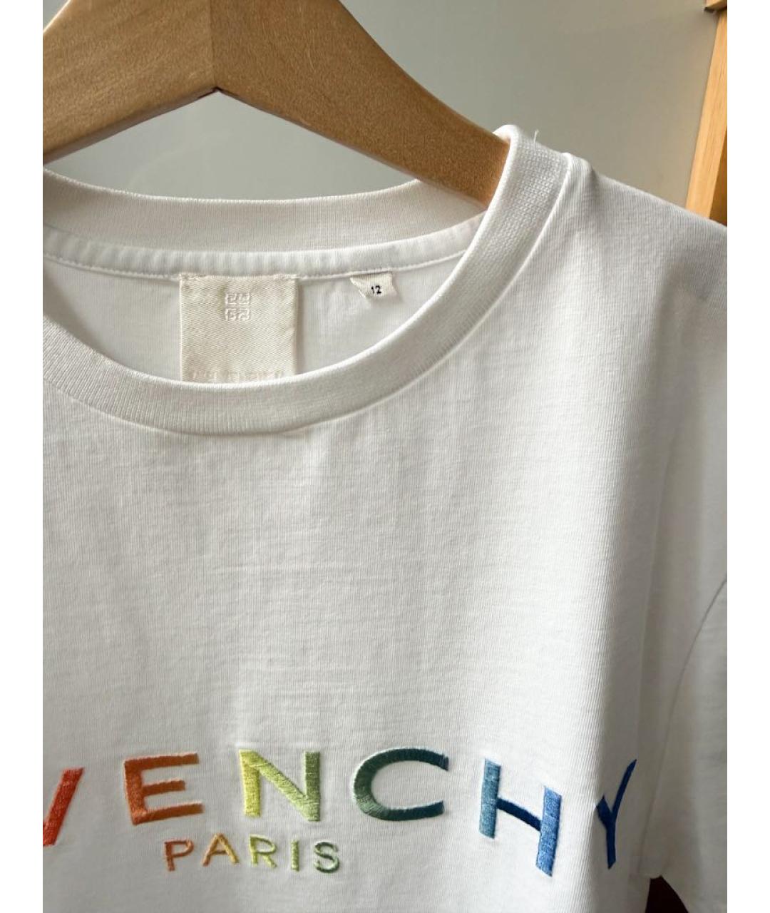 GIVENCHY Белый хлопковый детская футболка / топ, фото 4