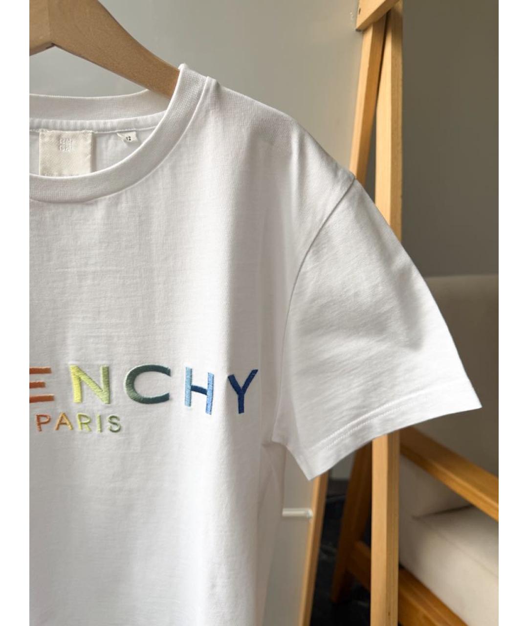 GIVENCHY Белый хлопковый детская футболка / топ, фото 3
