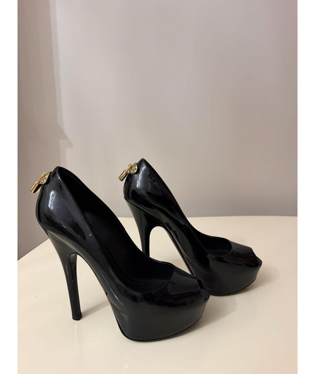 LOUIS VUITTON Черные туфли из лакированной кожи, фото 5