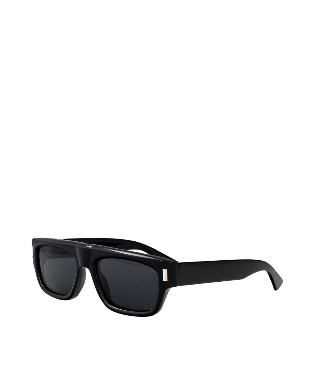 SAINT LAURENT Черные пластиковые солнцезащитные очки, фото 2