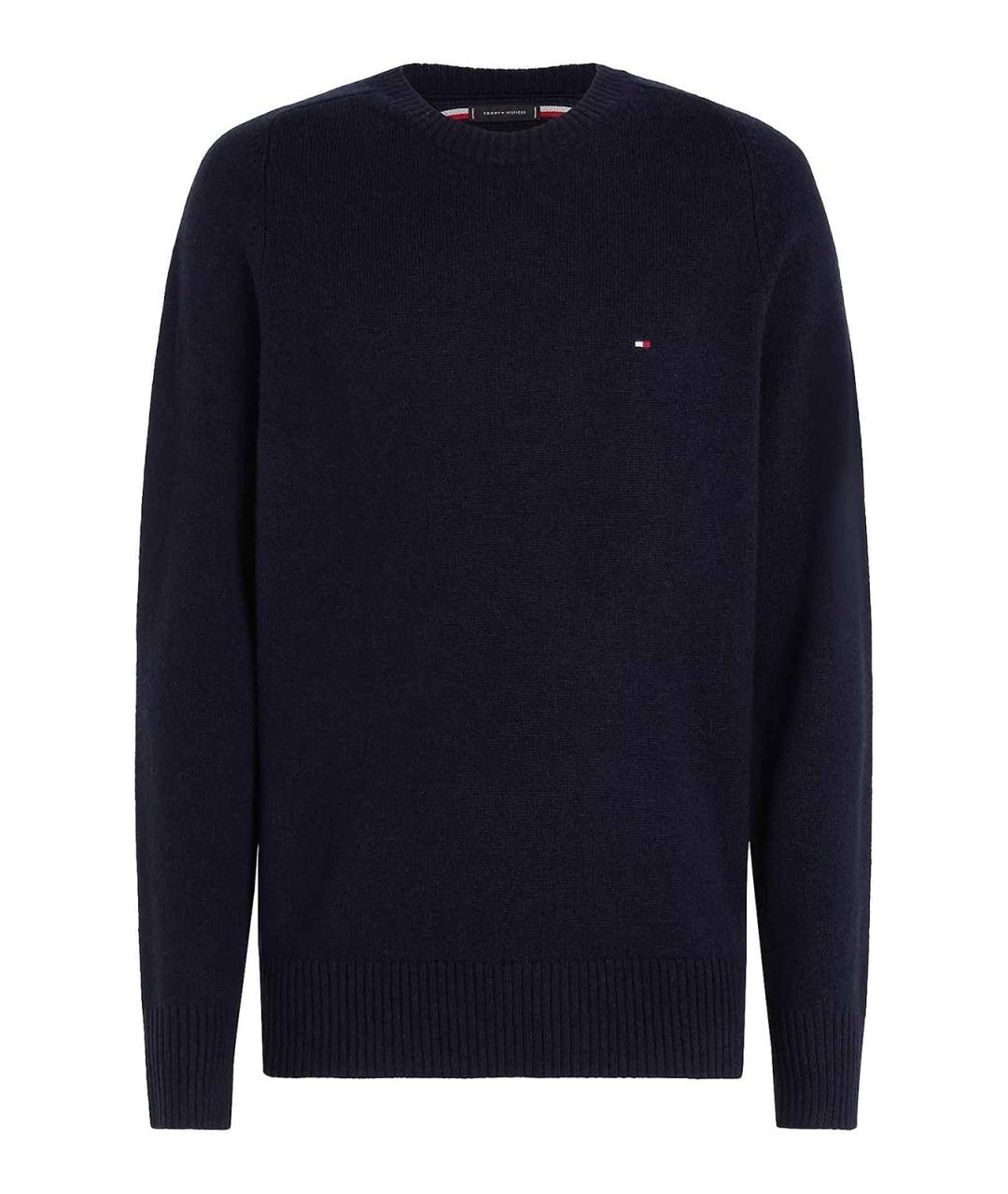 TOMMY HILFIGER Синий шерстяной джемпер / свитер, фото 1