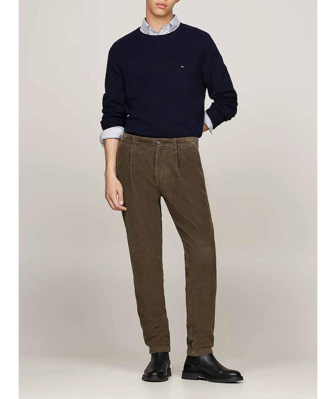 TOMMY HILFIGER Синий шерстяной джемпер / свитер, фото 2