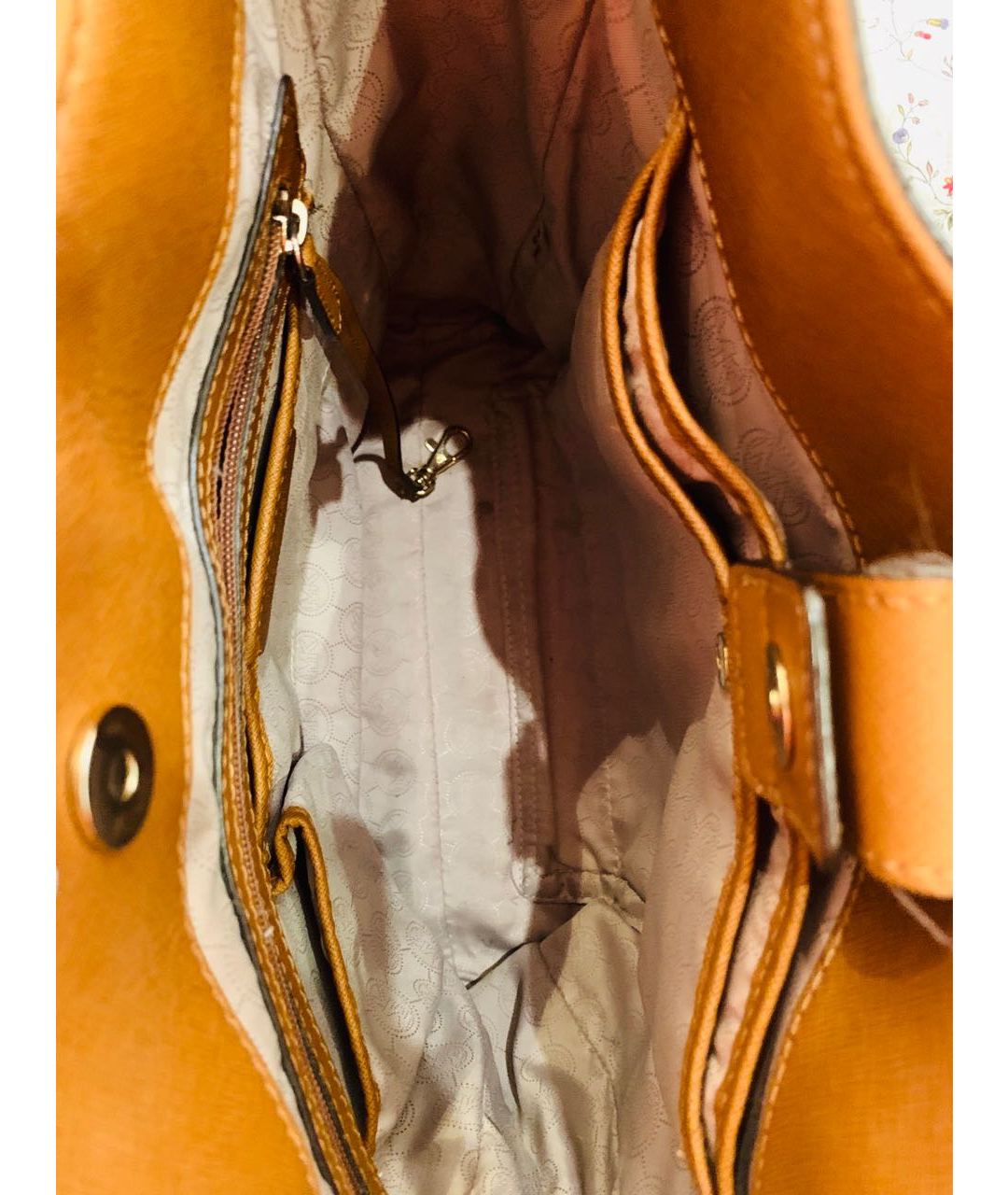 MICHAEL KORS Коричневая кожаная сумка тоут, фото 4