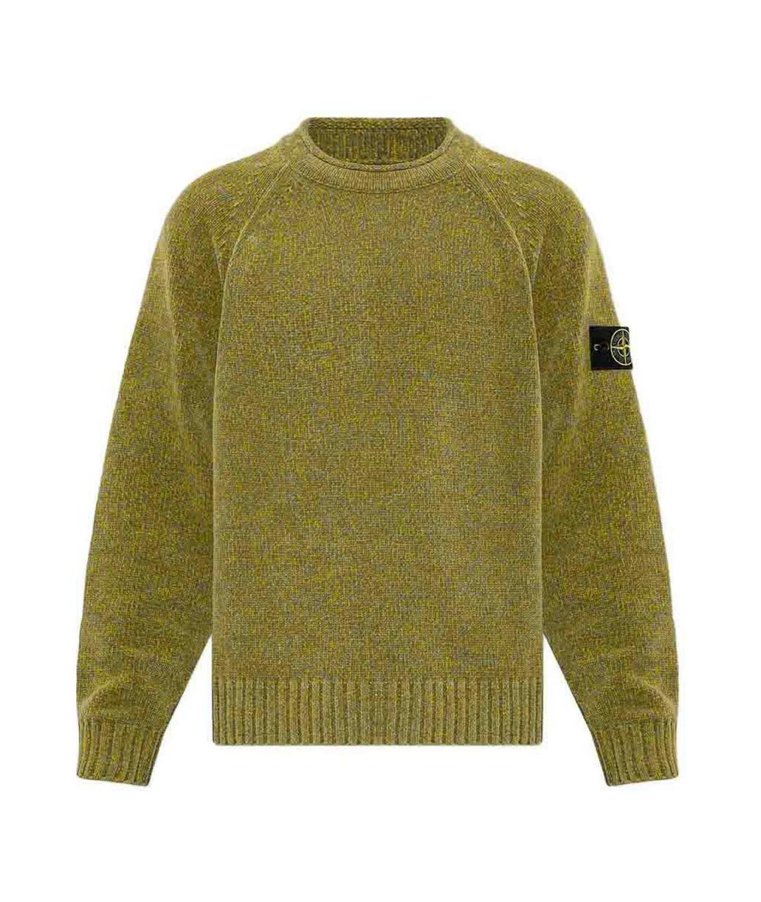 STONE ISLAND Зеленый джемпер / свитер, фото 1