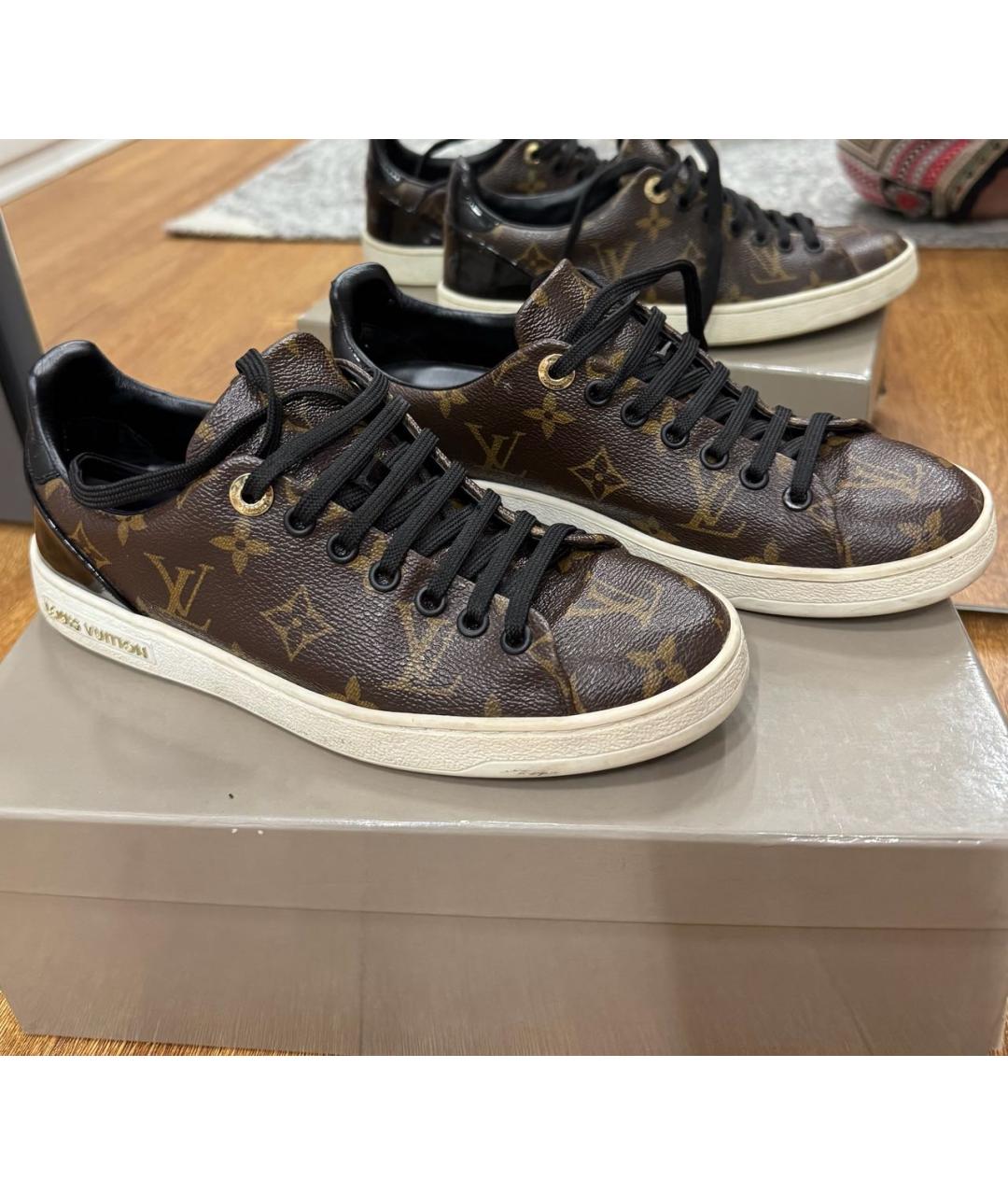LOUIS VUITTON Коричневые кеды, фото 7
