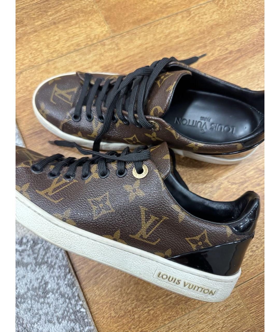 LOUIS VUITTON Коричневые кеды, фото 6