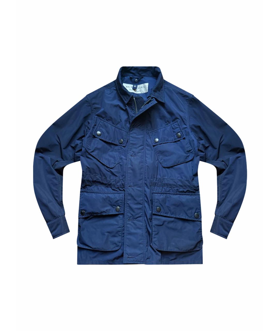 BURBERRY Темно-синяя полиэстеровая куртка, фото 1