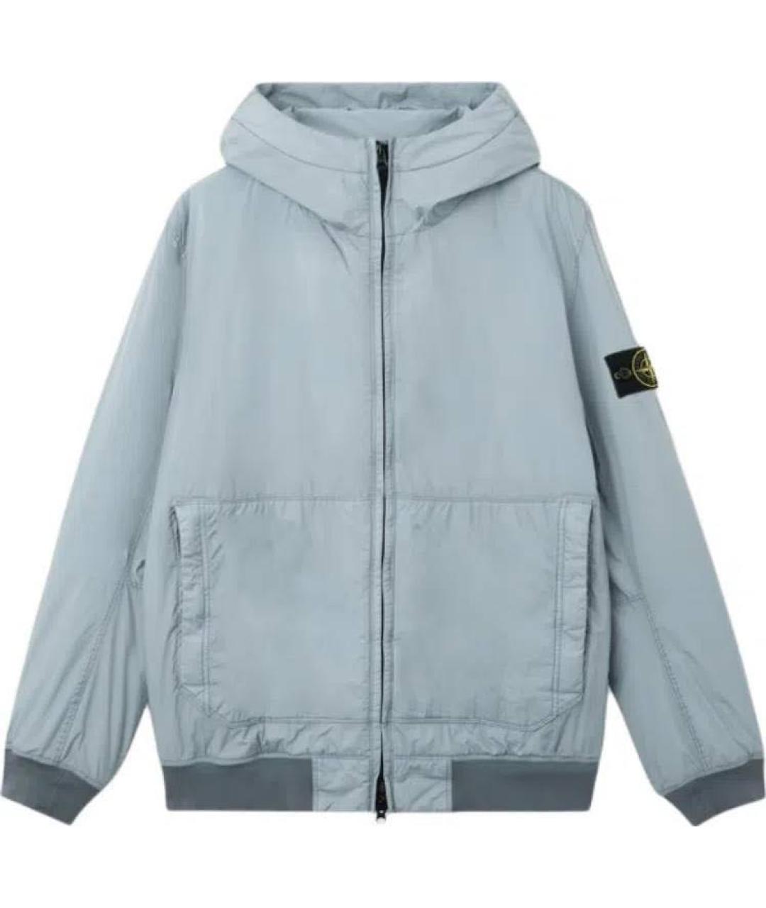 STONE ISLAND Голубая нейлоновая куртка, фото 1