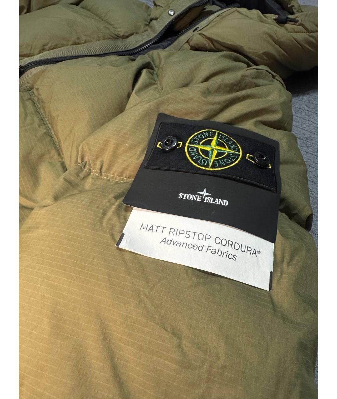 STONE ISLAND Хаки нейлоновая куртка, фото 6