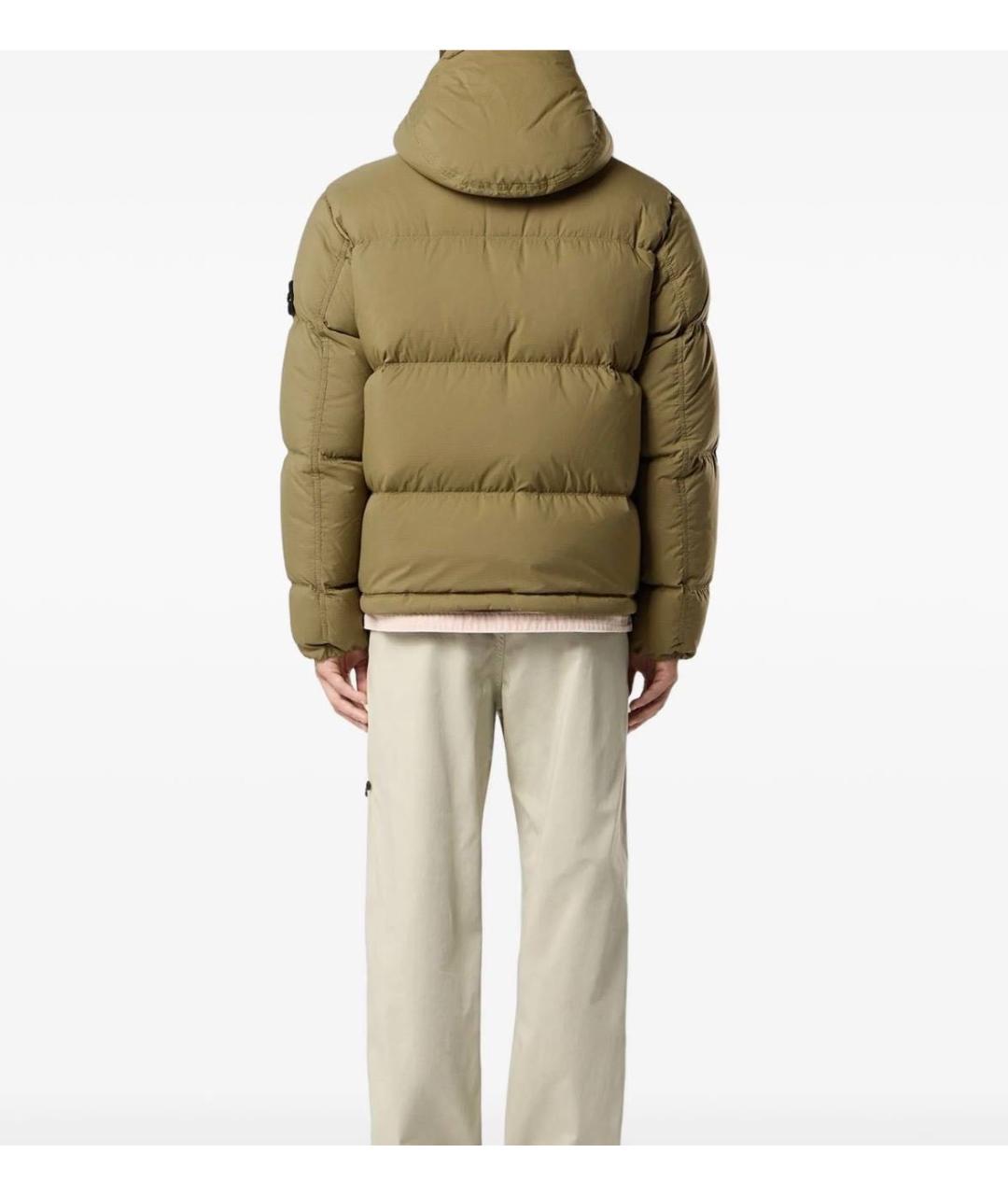 STONE ISLAND Хаки нейлоновая куртка, фото 3