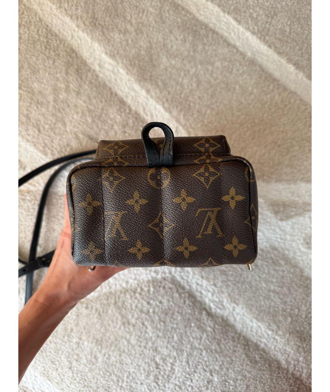 LOUIS VUITTON Коричневый рюкзак из канвы, фото 7