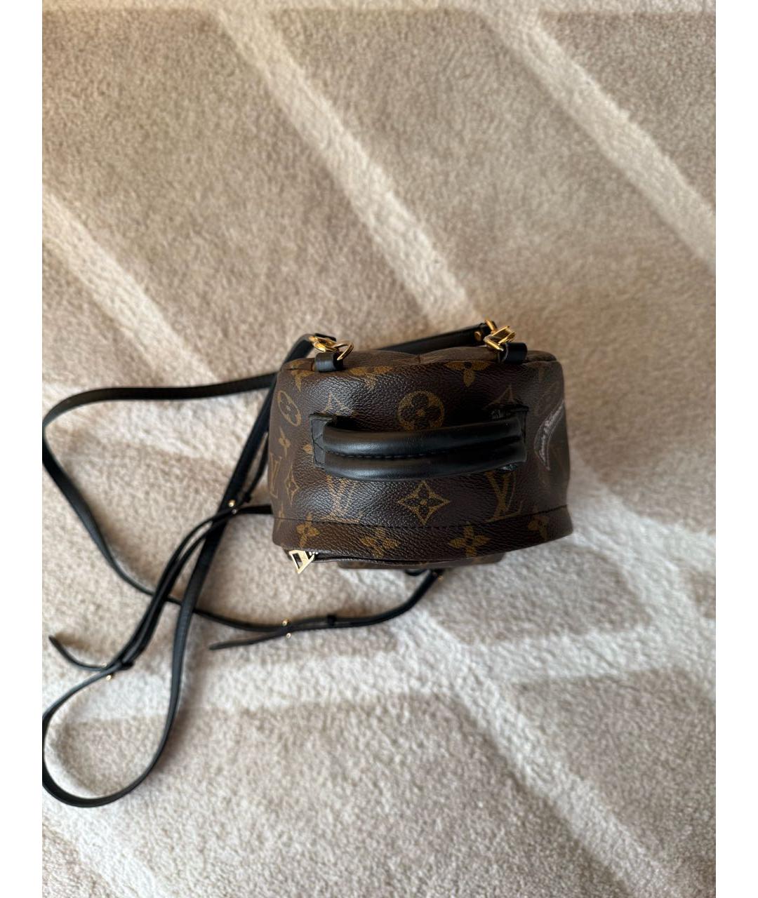 LOUIS VUITTON Коричневый рюкзак из канвы, фото 6