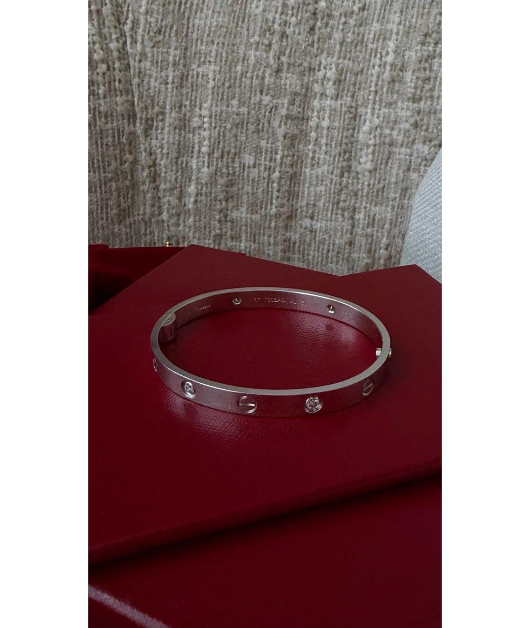 CARTIER Серебряный браслет из белого золота, фото 6