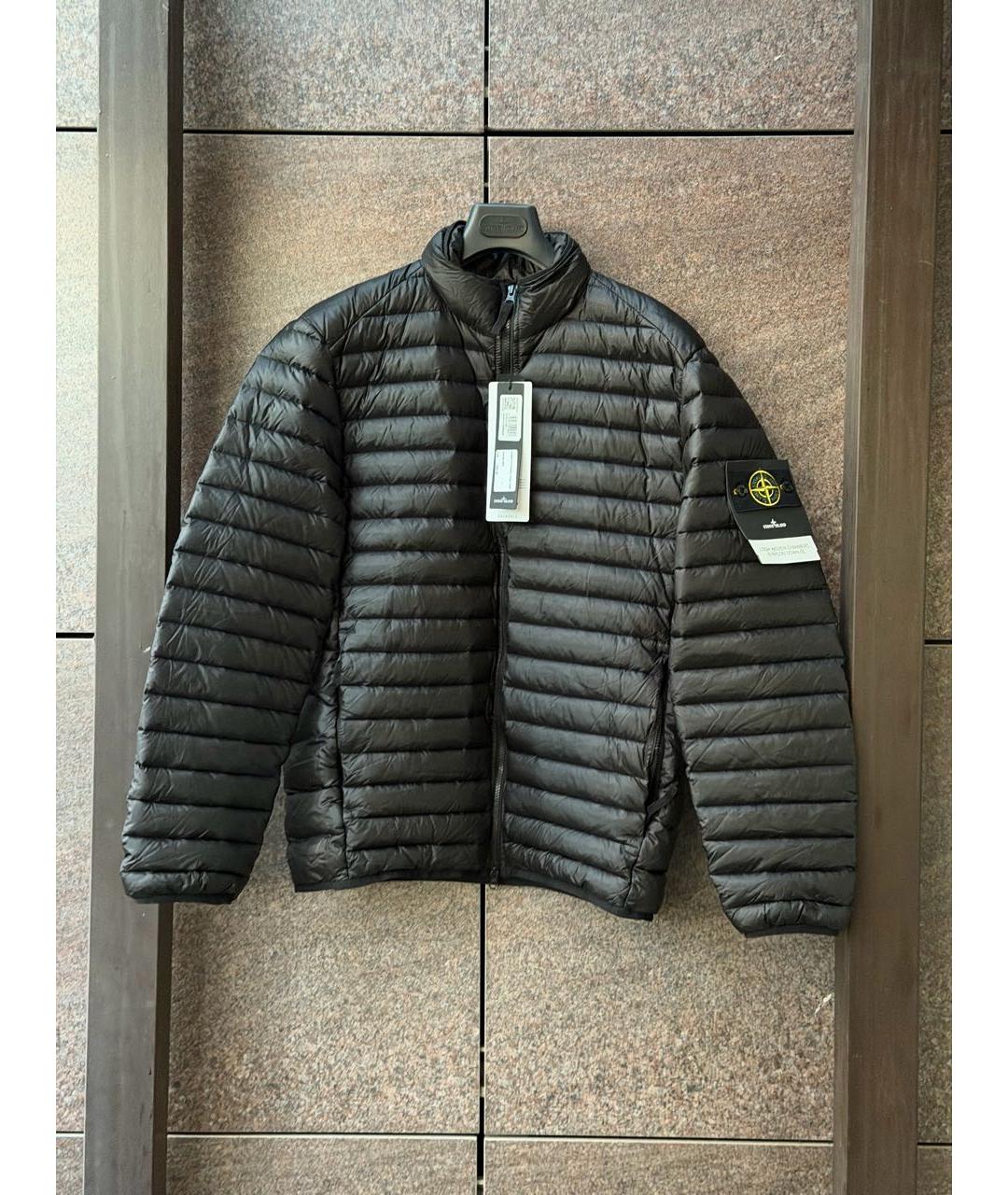 STONE ISLAND Черный нейлоновый пуховик, фото 8