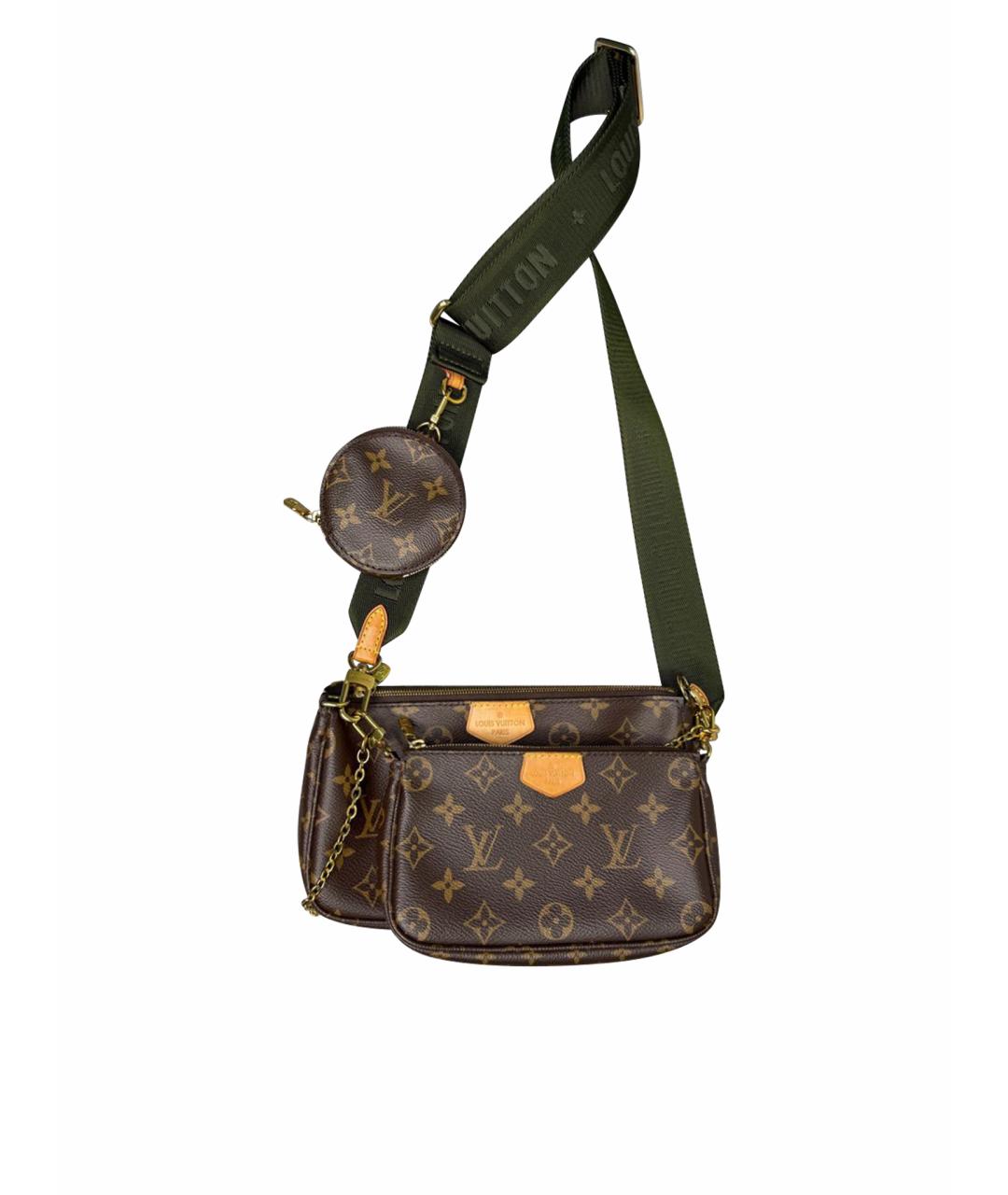 LOUIS VUITTON Коричневая сумка через плечо из канвы, фото 1