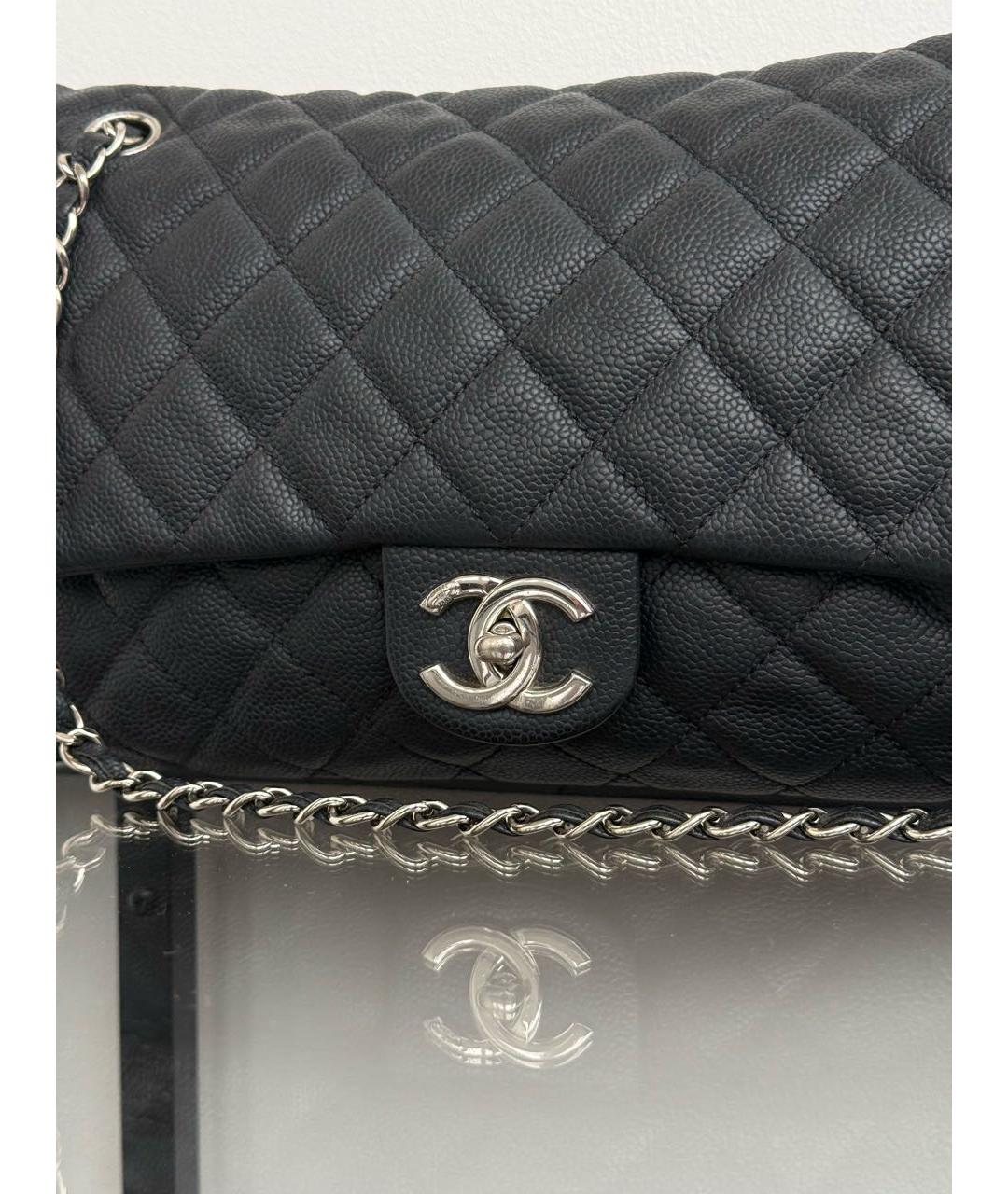 CHANEL Черная кожаная сумка через плечо, фото 2