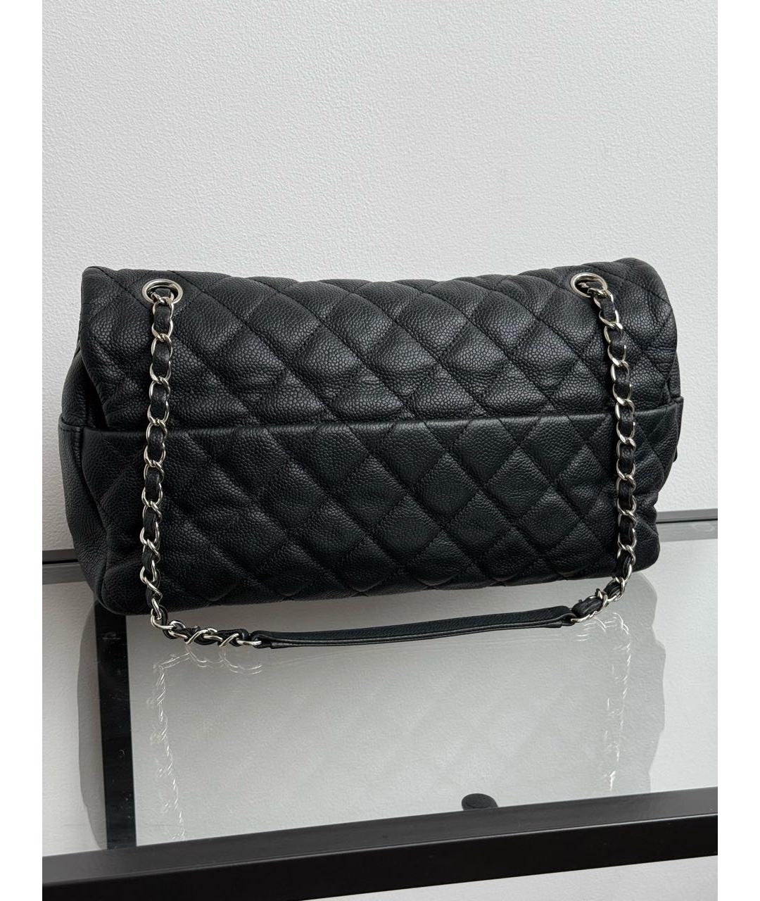 CHANEL Черная кожаная сумка через плечо, фото 3