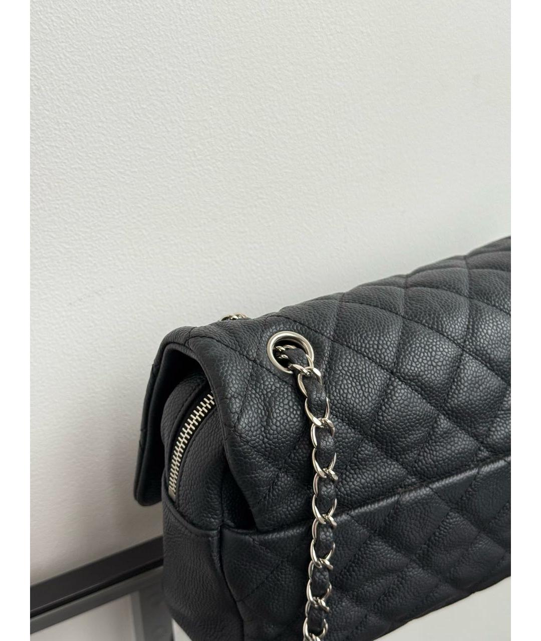 CHANEL Черная кожаная сумка через плечо, фото 4