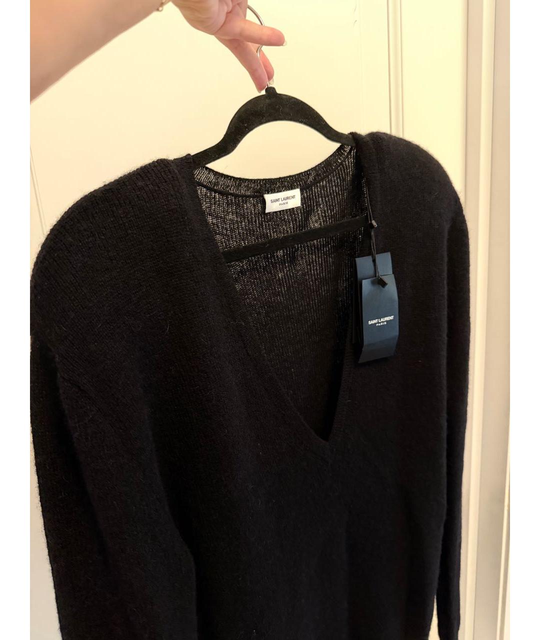 SAINT LAURENT Черный джемпер / свитер, фото 4