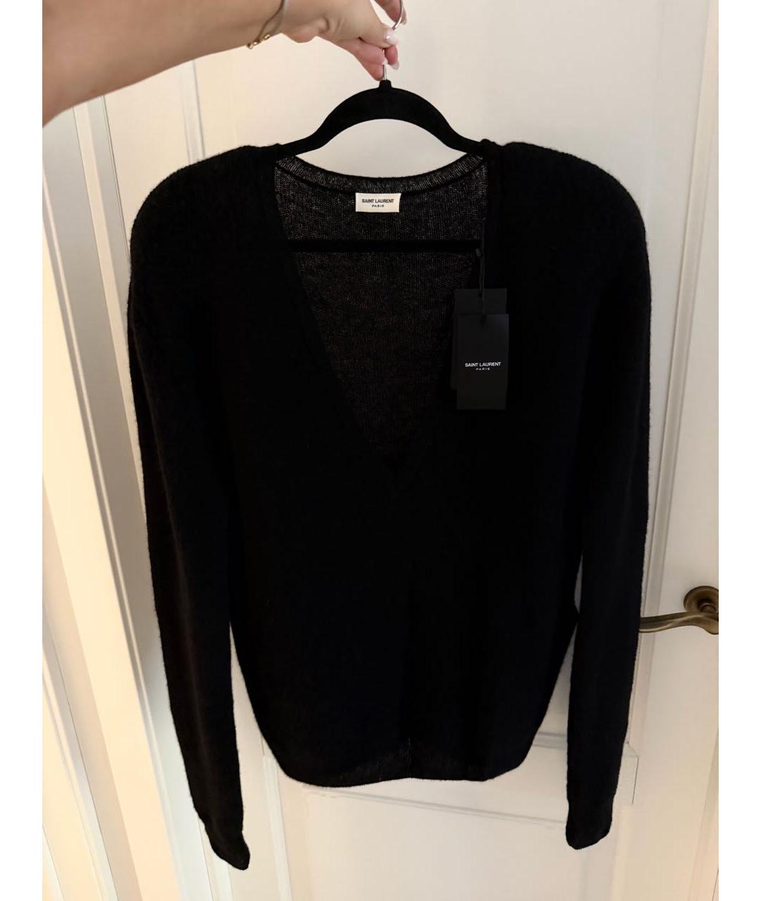 SAINT LAURENT Черный джемпер / свитер, фото 2