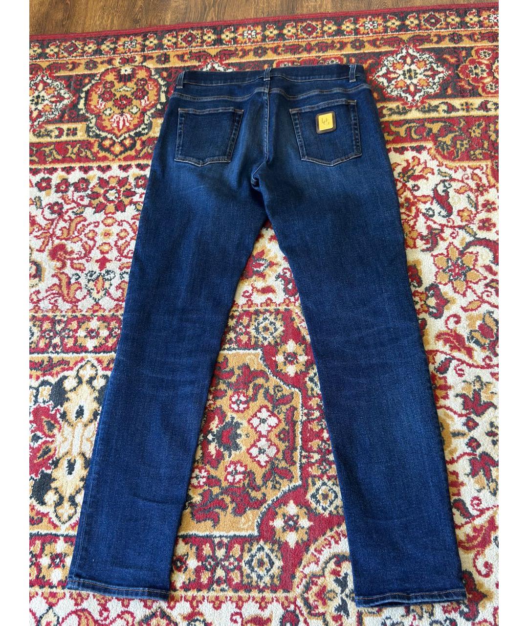 DOLCE&GABBANA Синие хлопковые джинсы скинни, фото 2