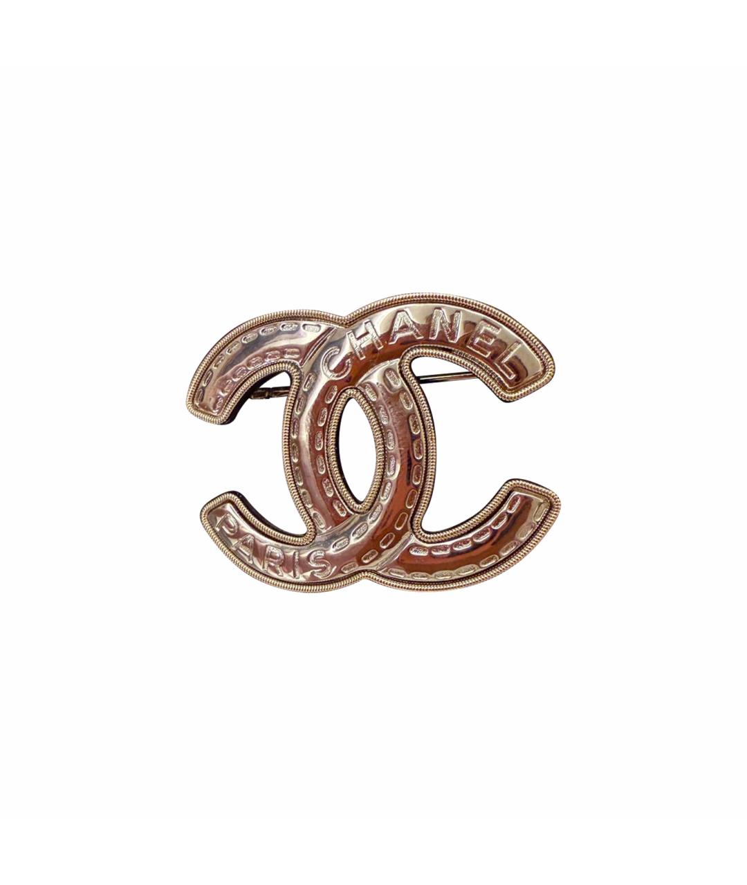 CHANEL Серебряная металлическая булавка / брошь, фото 1