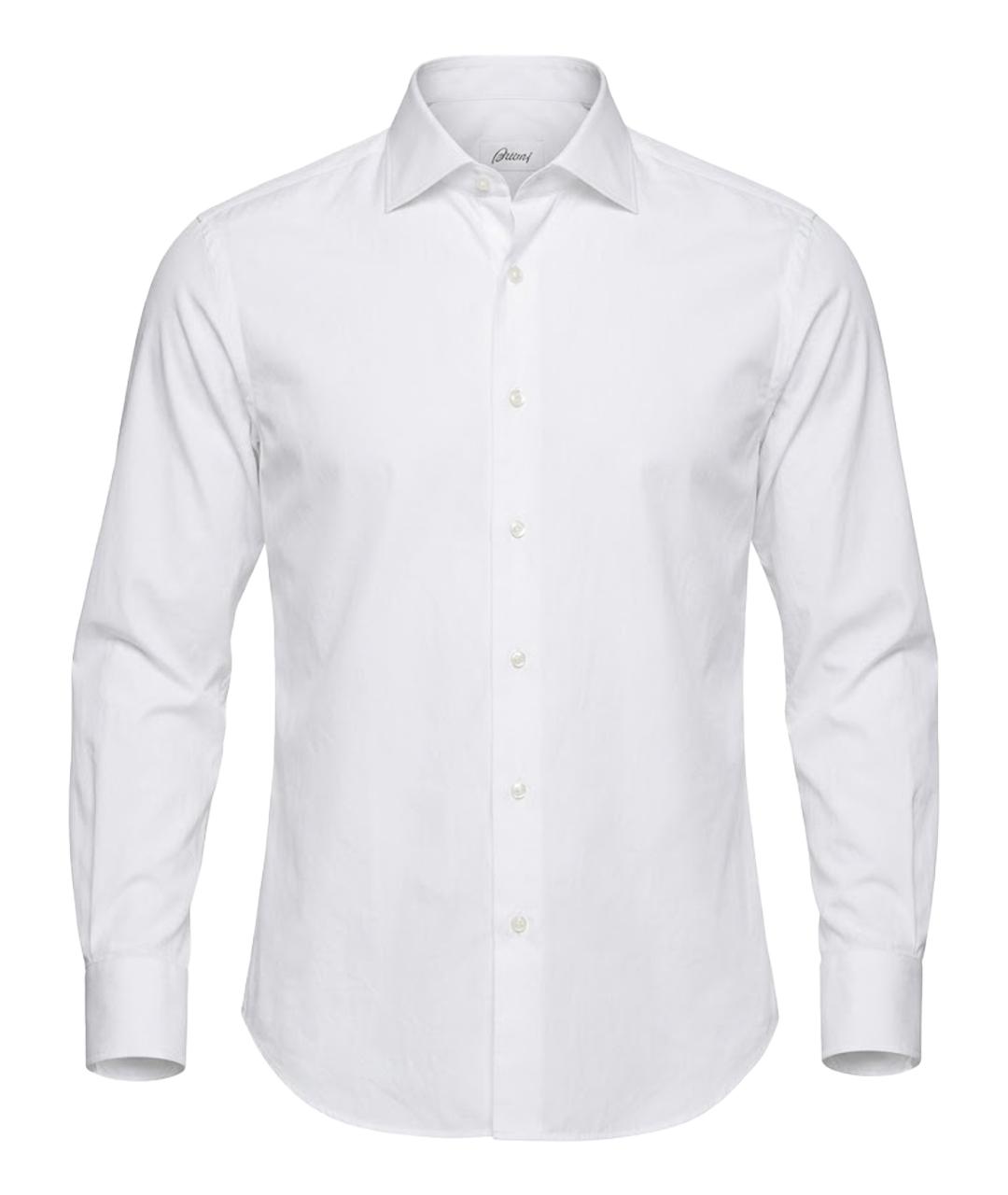 BRIONI Белая хлопковая классическая рубашка, фото 1