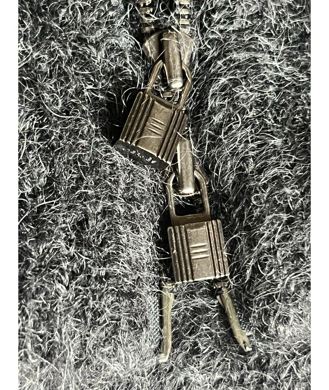 HERMES Серое шерстяное повседневное платье, фото 4
