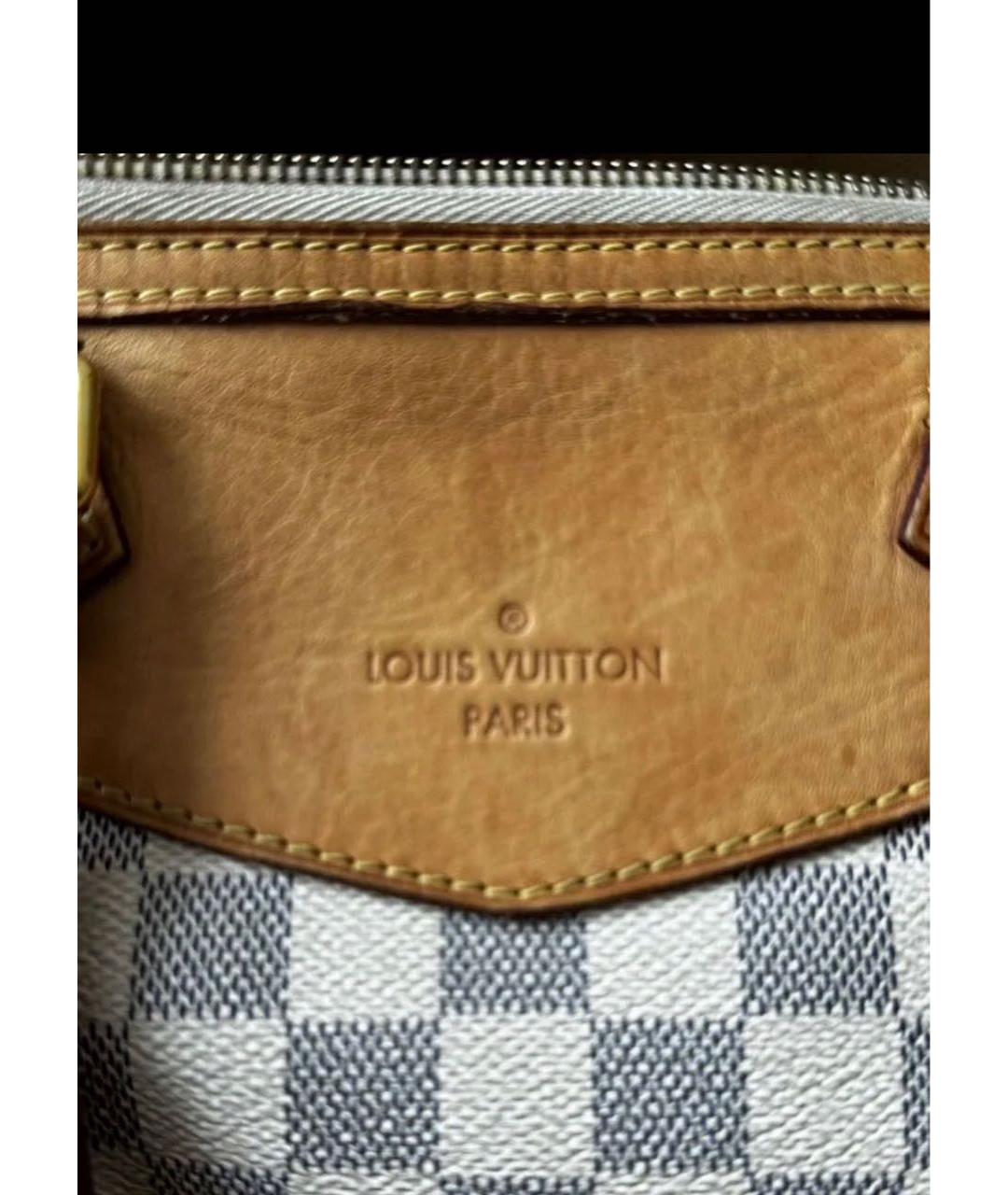 LOUIS VUITTON Белая дорожная/спортивная сумка из канвы, фото 3