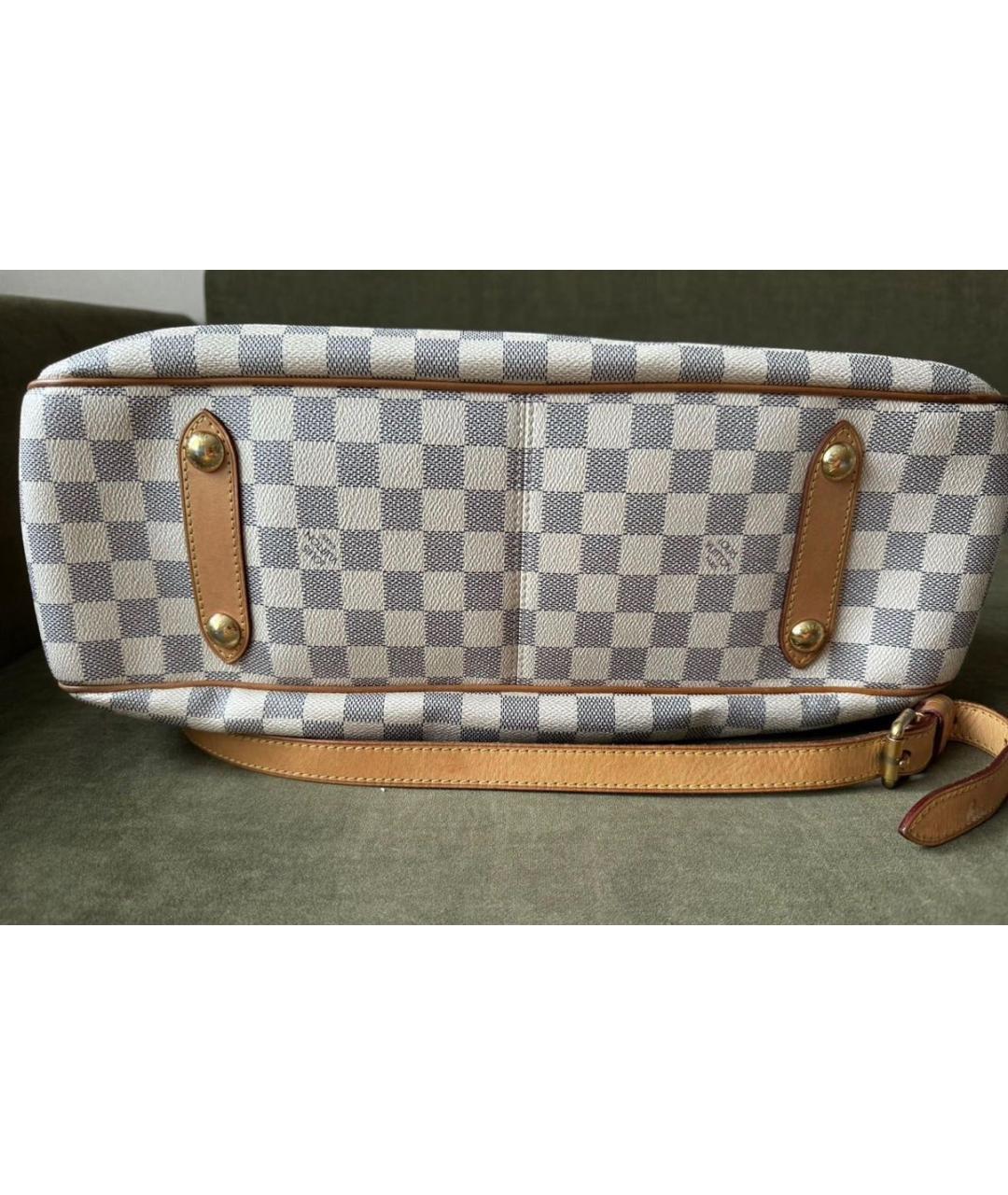 LOUIS VUITTON Белая дорожная/спортивная сумка из канвы, фото 4