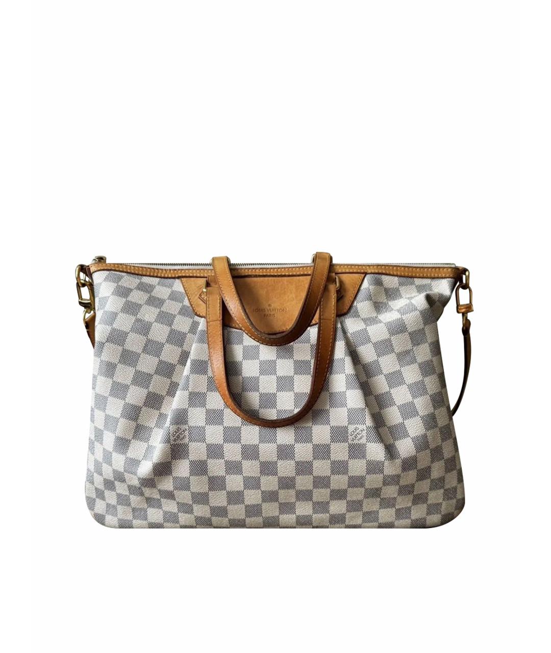 LOUIS VUITTON Белая дорожная/спортивная сумка из канвы, фото 1