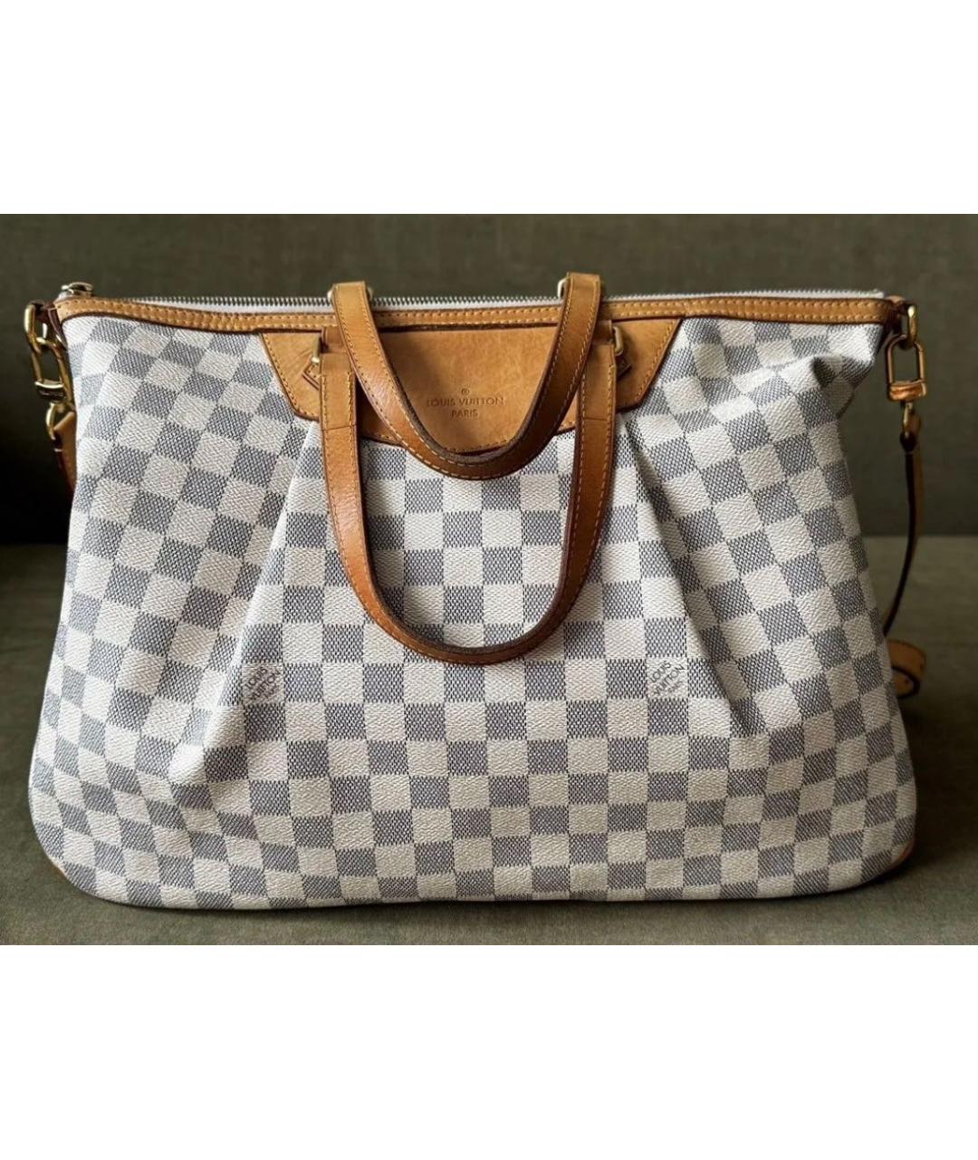 LOUIS VUITTON Белая дорожная/спортивная сумка из канвы, фото 2