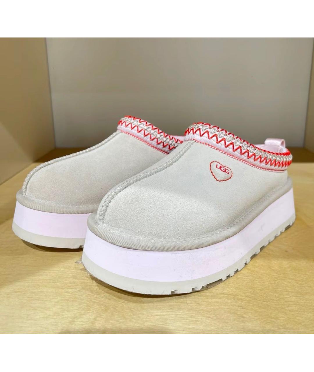 UGG Бежевые замшевые сабо, фото 2