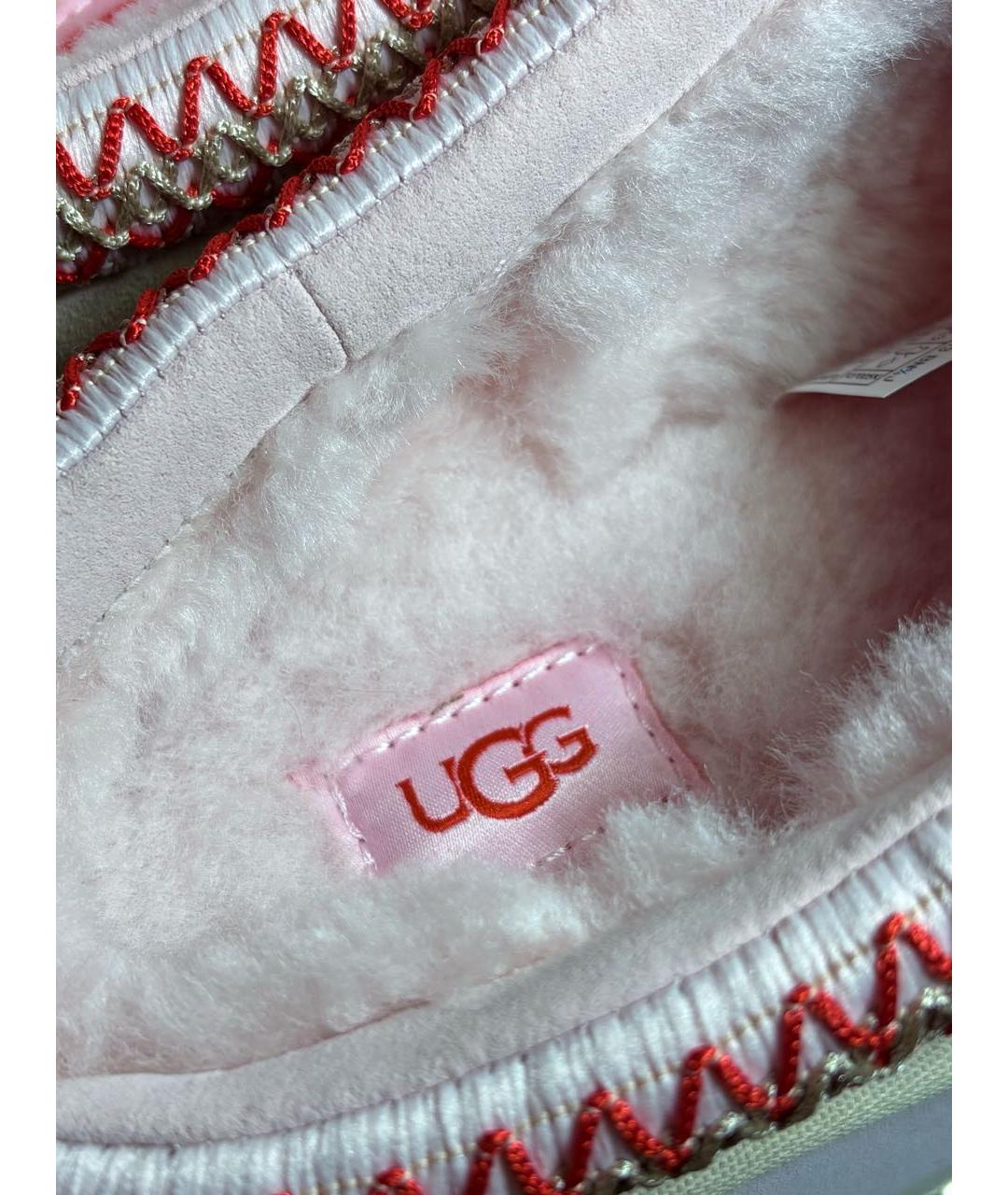 UGG Бежевые замшевые сабо, фото 3