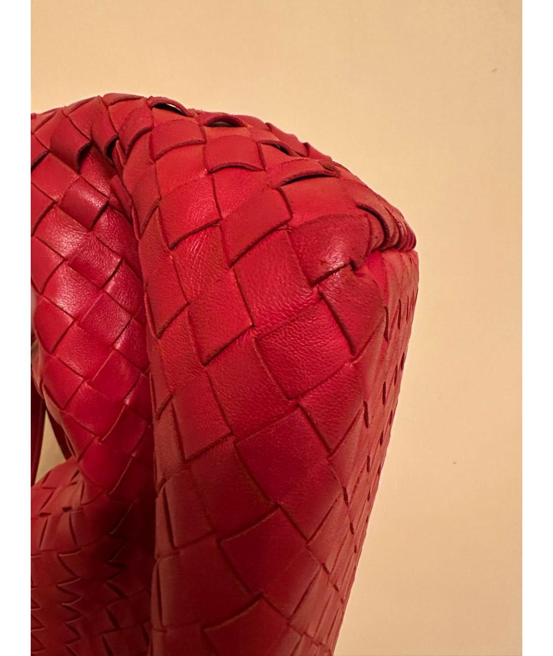 BOTTEGA VENETA Красная кожаная сумка тоут, фото 5