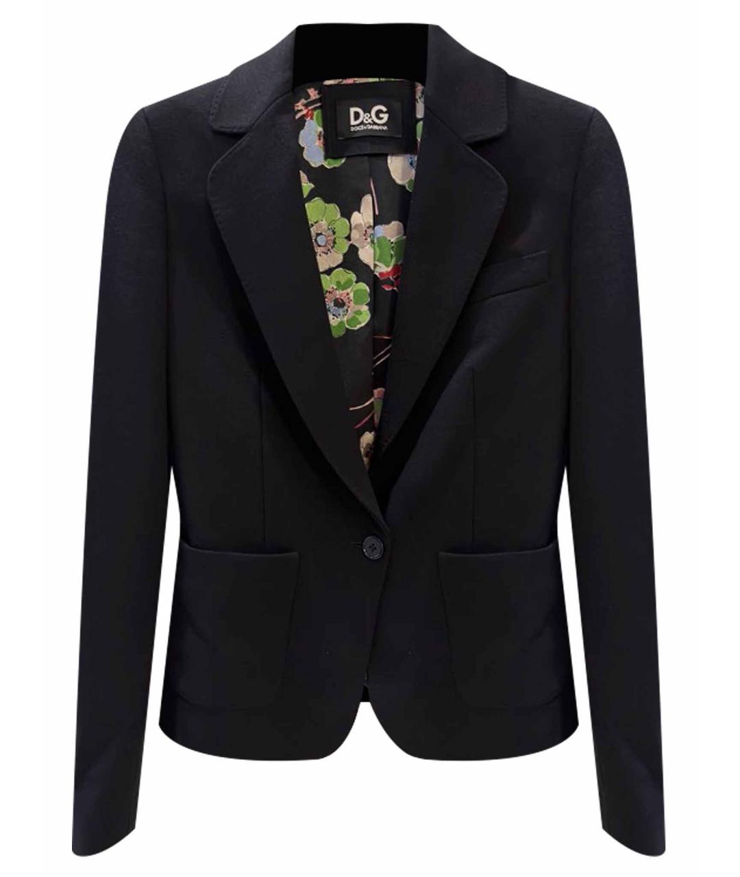 DOLCE&GABBANA Черный вискозный жакет/пиджак, фото 1