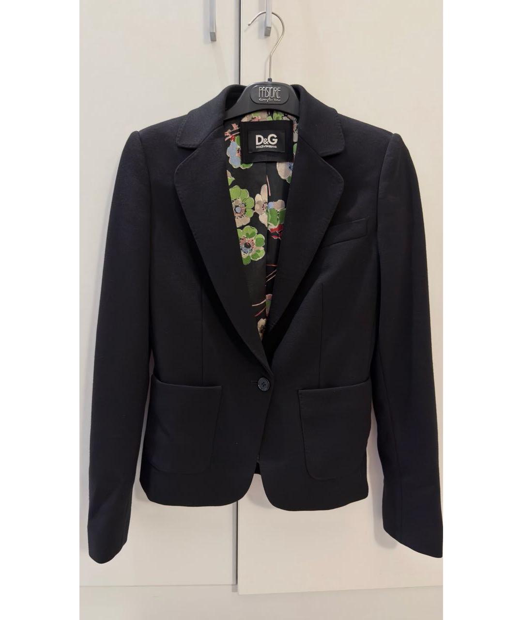 DOLCE&GABBANA Черный вискозный жакет/пиджак, фото 4