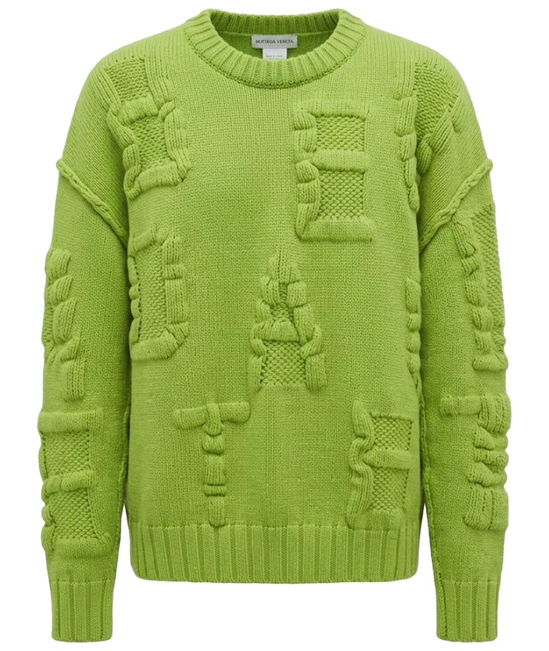 BOTTEGA VENETA Зеленый джемпер / свитер, фото 1